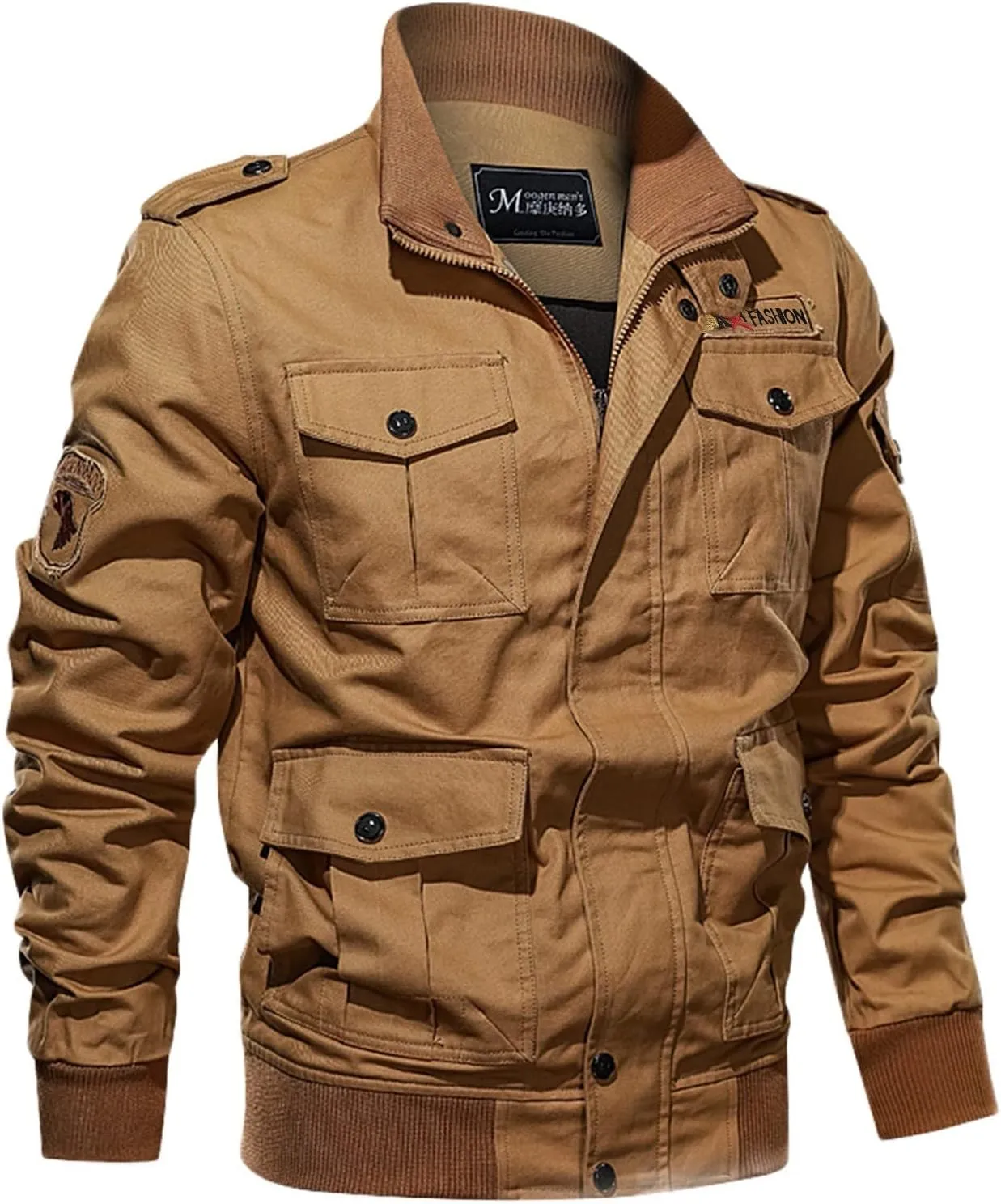 Mens Zip Up Fleece Warm Jackets Thick Coats Breathable Top Zipper Lapel Solid Jacket Winter Coat Warm Parka Jacket