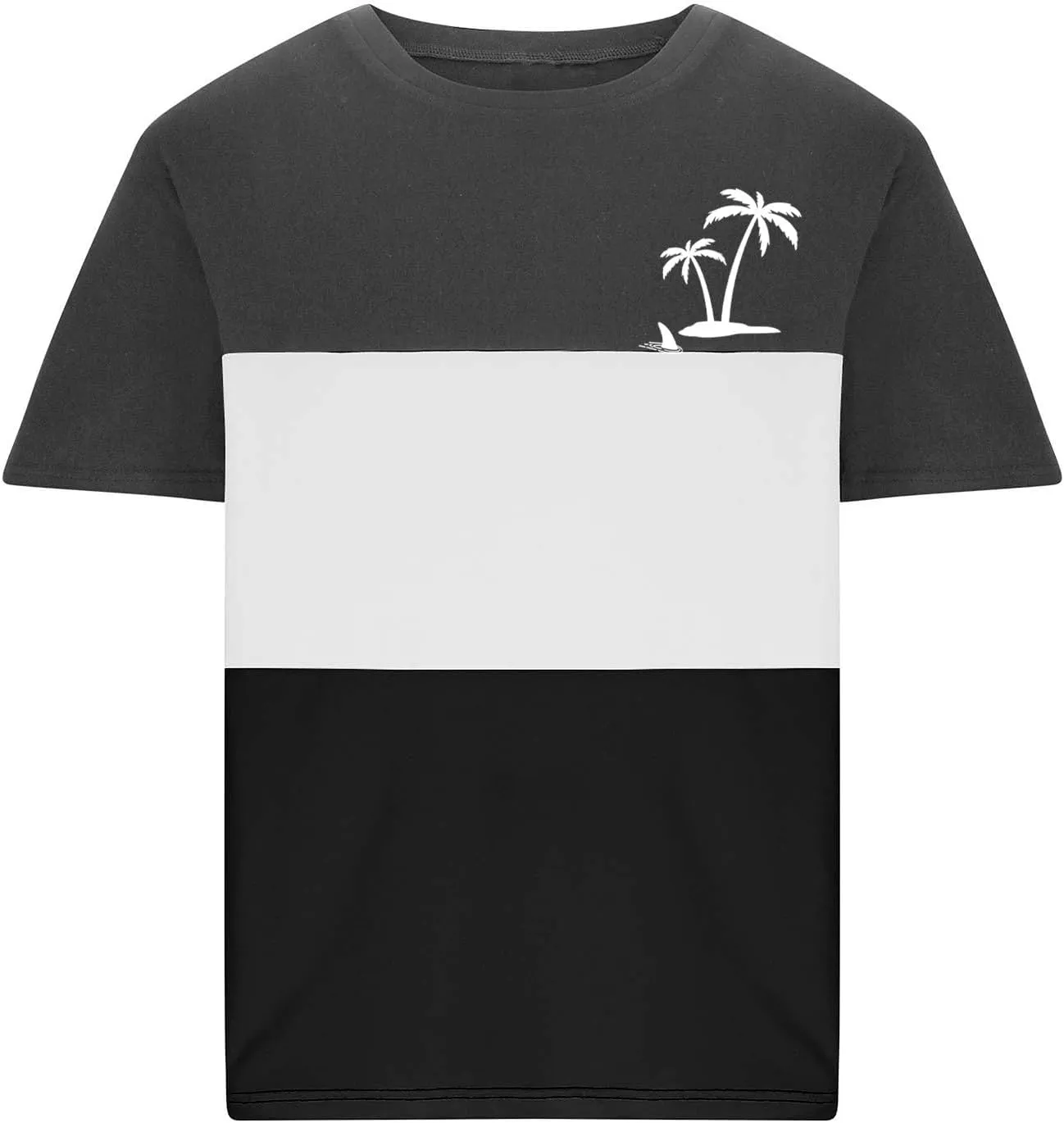 Muscularfit Gym Tshirts for Men Loose Fit Color Block Short Sleeve Crewneck Shirts Causal Gym Workout Tee Tops Summer Shirts