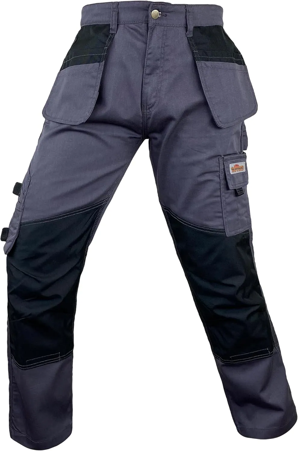 Notus Men’s Work Casual Tactical Cordura Knee Carpenter Construction Utility Cargo Work Trousers Pants