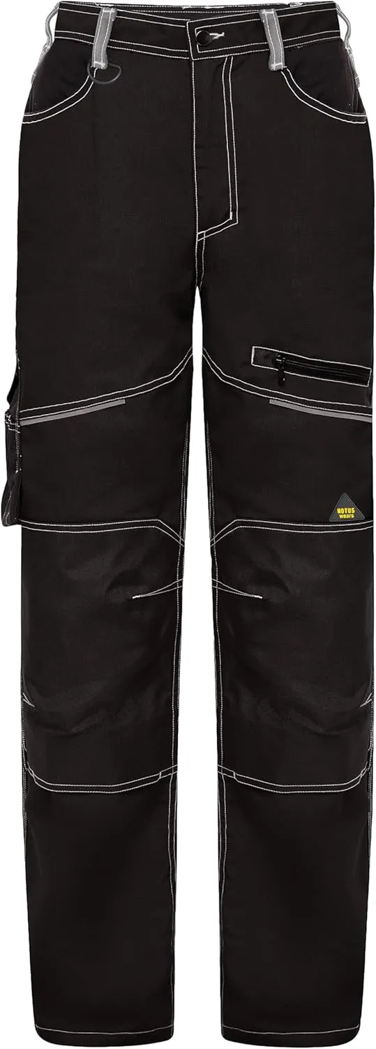 Notus Men's Work Utility & Safety Work Pants Reinforced Cordura Knee Tactical Pants Utility Tools Pockets Workwear Pants