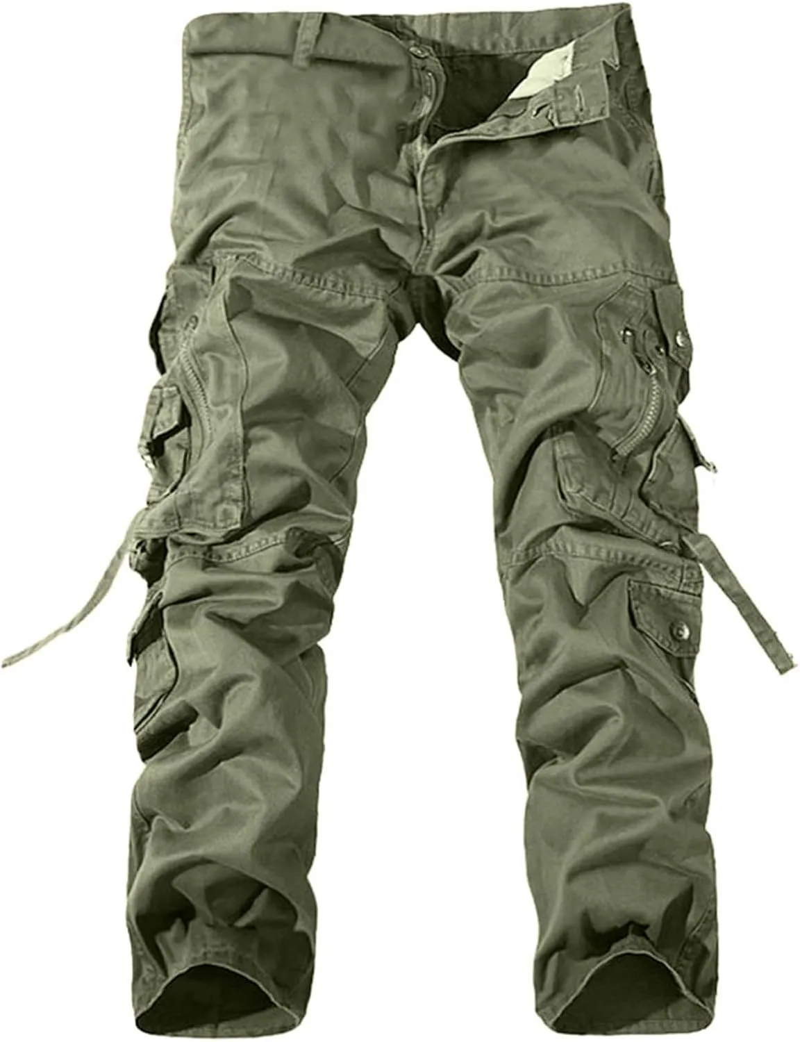 Pants for Men Men's Military Cargo Tactical Pants Lightweight Cotton Stretch Combat Outdoor Hiking Pants Sweatpants for Men Cargo Pants for Men Mens Work Pants Mens Athletic ZXUS0215-SALE1681 Green