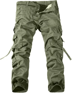 Pants for Men Men's Military Cargo Tactical Pants Lightweight Cotton Stretch Combat Outdoor Hiking Pants Sweatpants for Men Cargo Pants for Men Mens Work Pants Mens Athletic ZXUS0215-SALE1681 Green