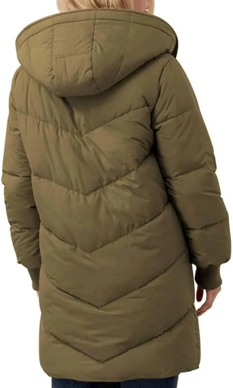 Parka Padded Long Outerwear Hooded Puffer Jacket Lightweight Winter Coat Loose Fit Winter Oversized Outfits Hooded
