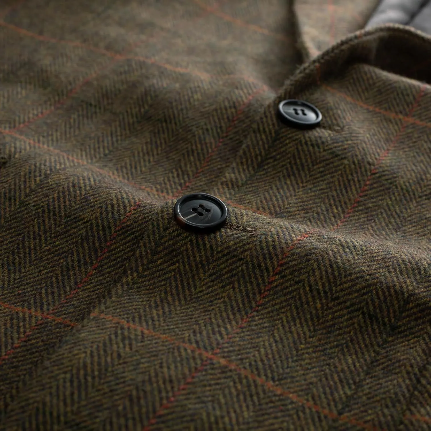 PJ PAUL JONES Men's Herringbone Tweed Blazer British Wool Blend Sport Coat Jacket