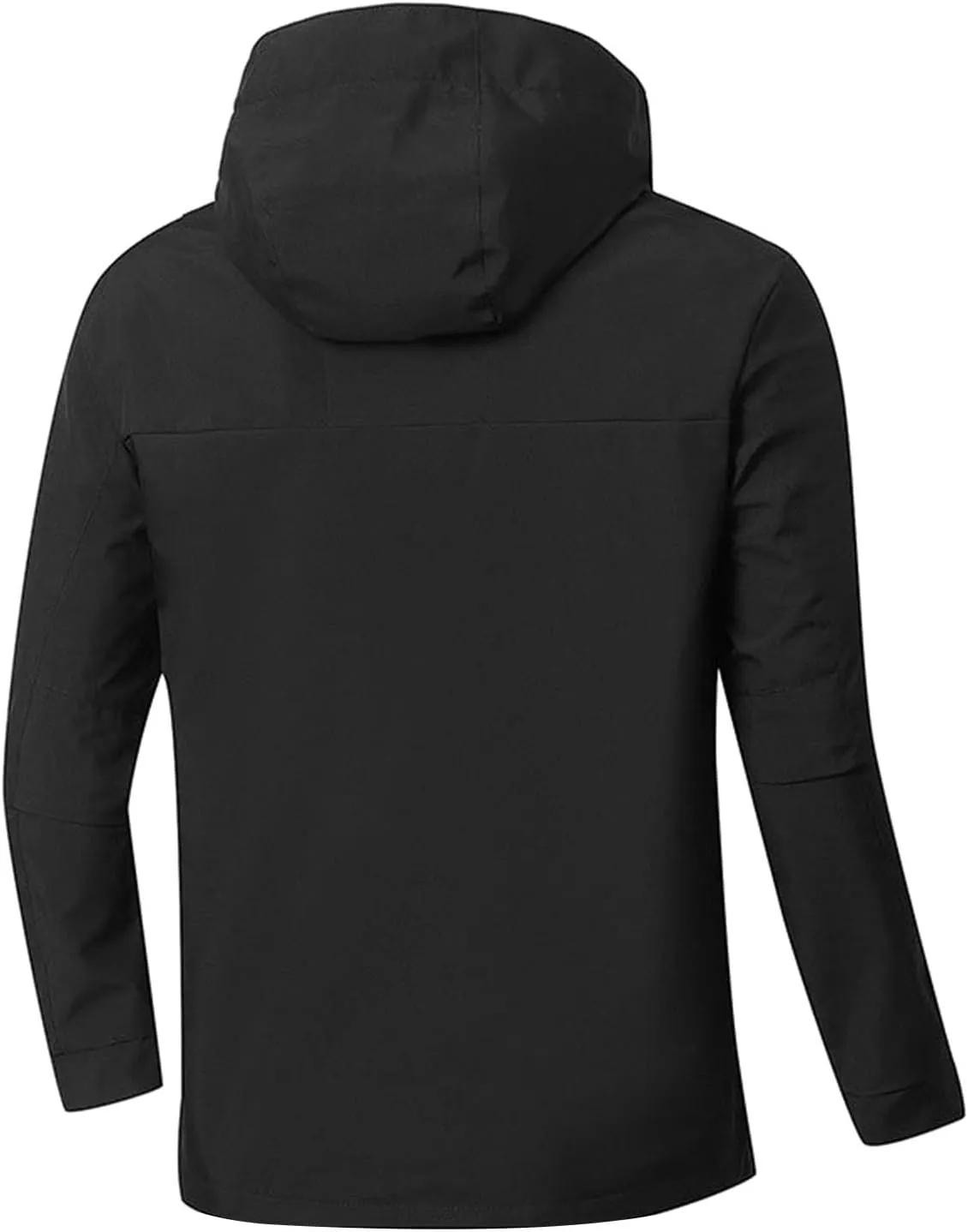 Rain Coats for Men Waterproof with Hood Jacket Lightweight Color Block Windbreaker Packable Raincoats Hiking Travel
