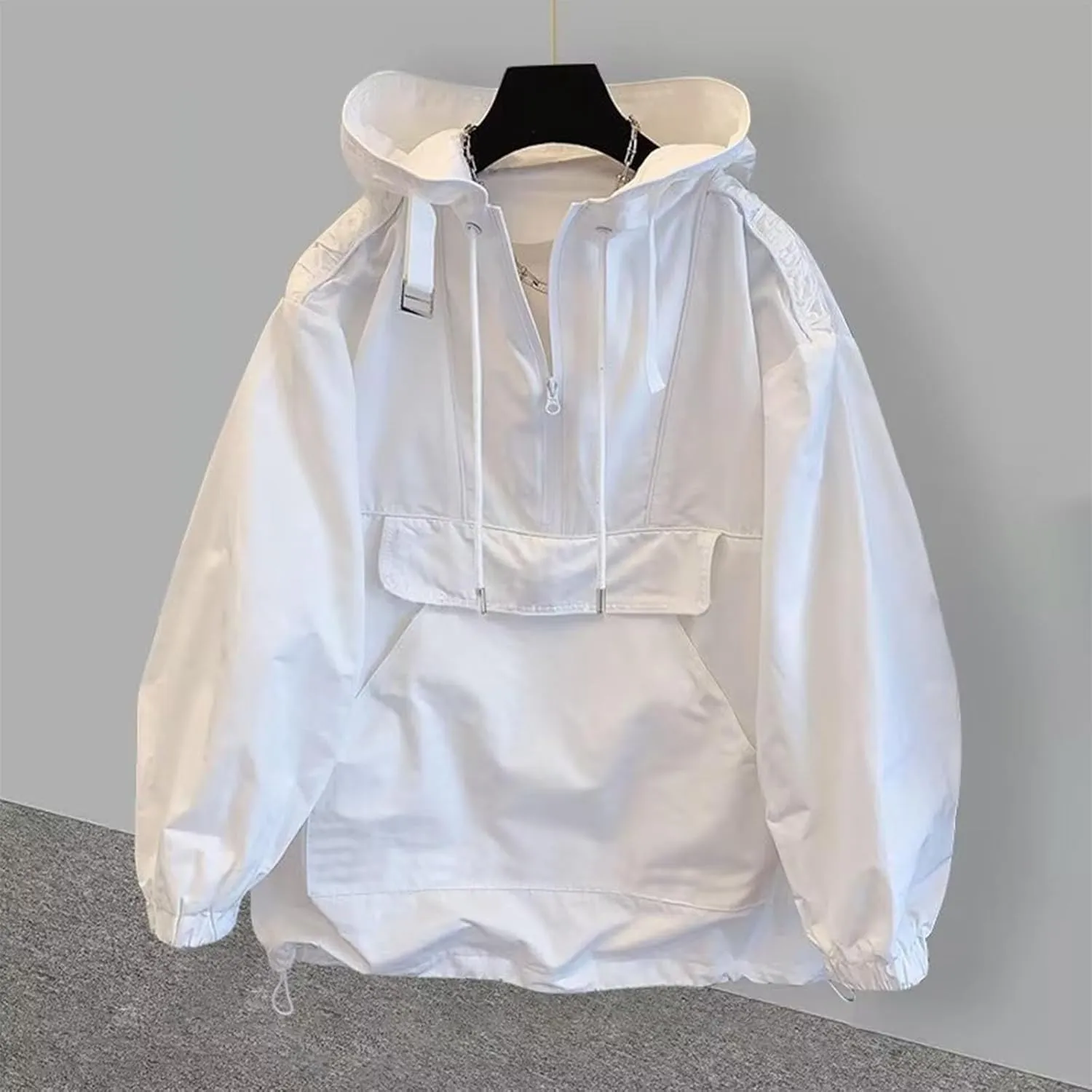 Rain Jackets for Women Men Waterproof Breathable Rain Coats Lightweight Outdoor Hood Raincoat Outerwear