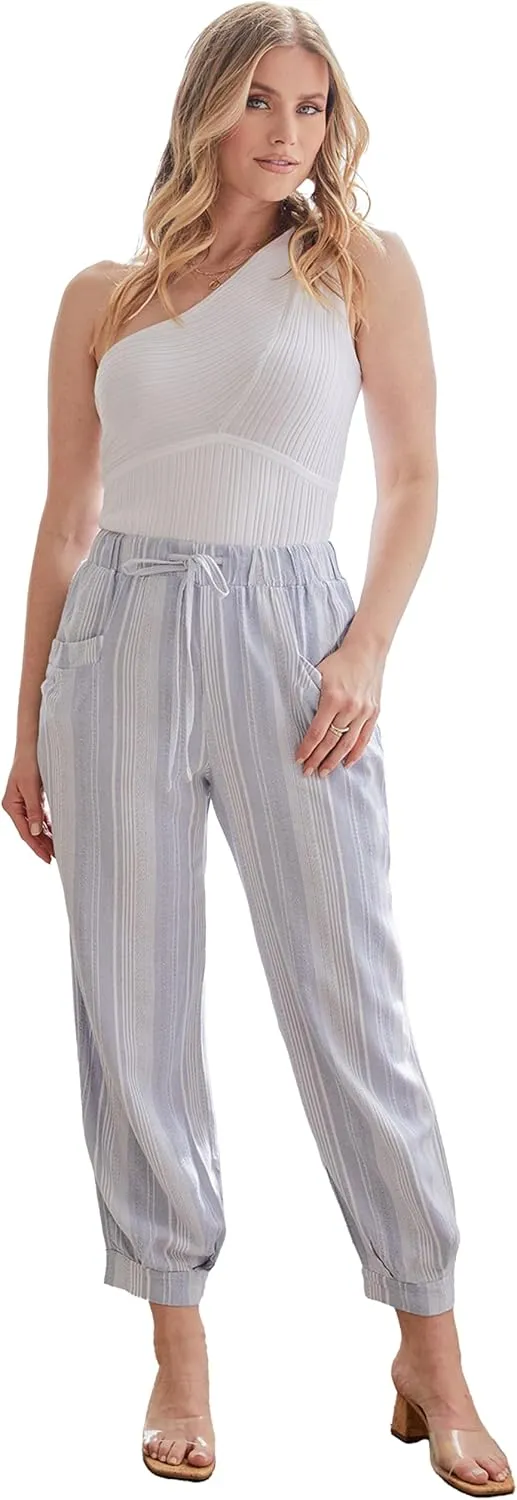 Royalty For Me Womens Women’s Casual Summer High Rise Pants