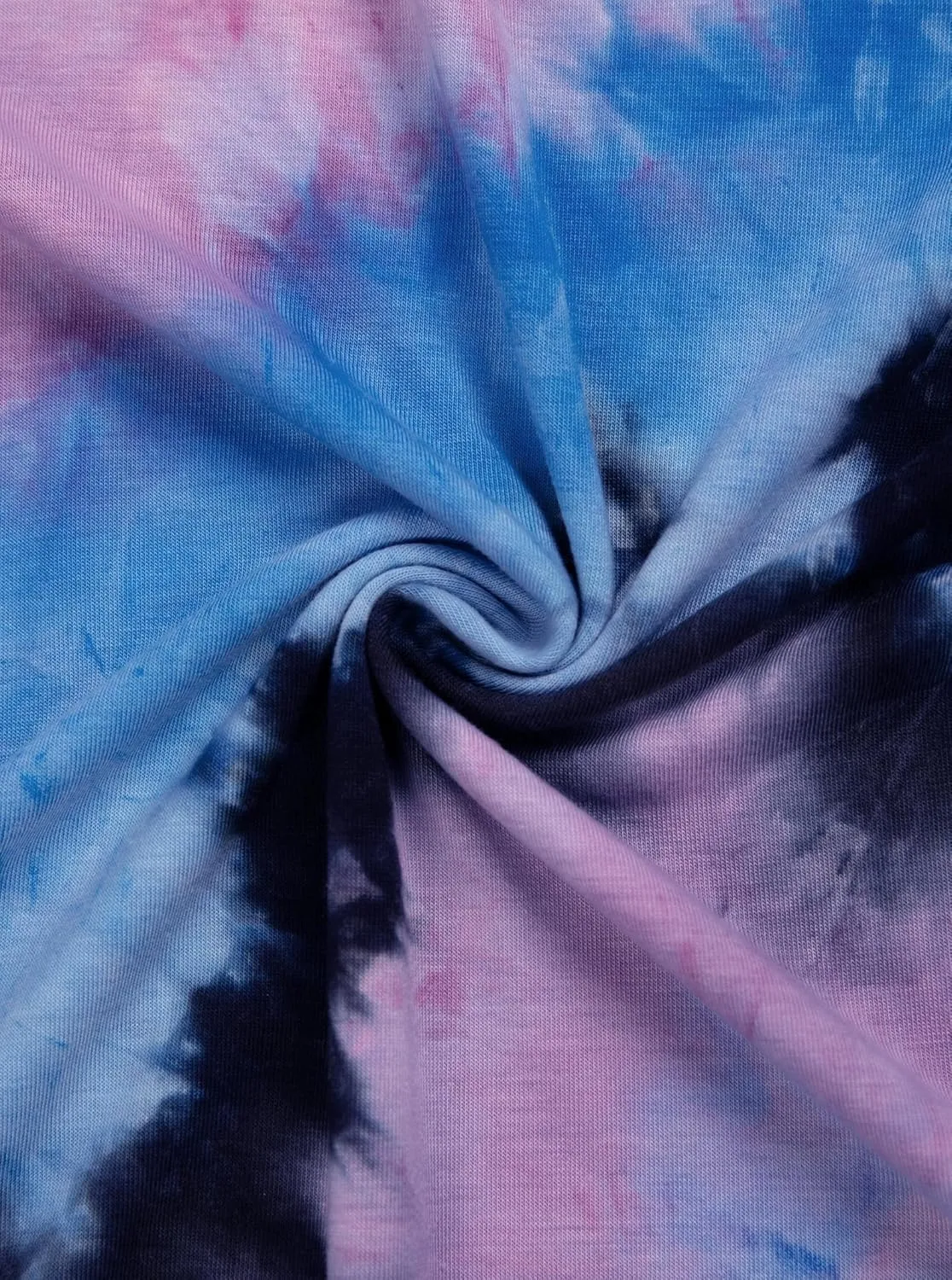 SOFIA'S CHOICE Women's Oversized T Shirts Round Neck Tie Dye Short Sleeve Shirts