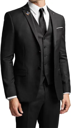 Suits for Men 3 Piece Slim Fit Casual Tuxedo Business Wedding Groom Prom Homecoming Suits Blazer Vest Pants