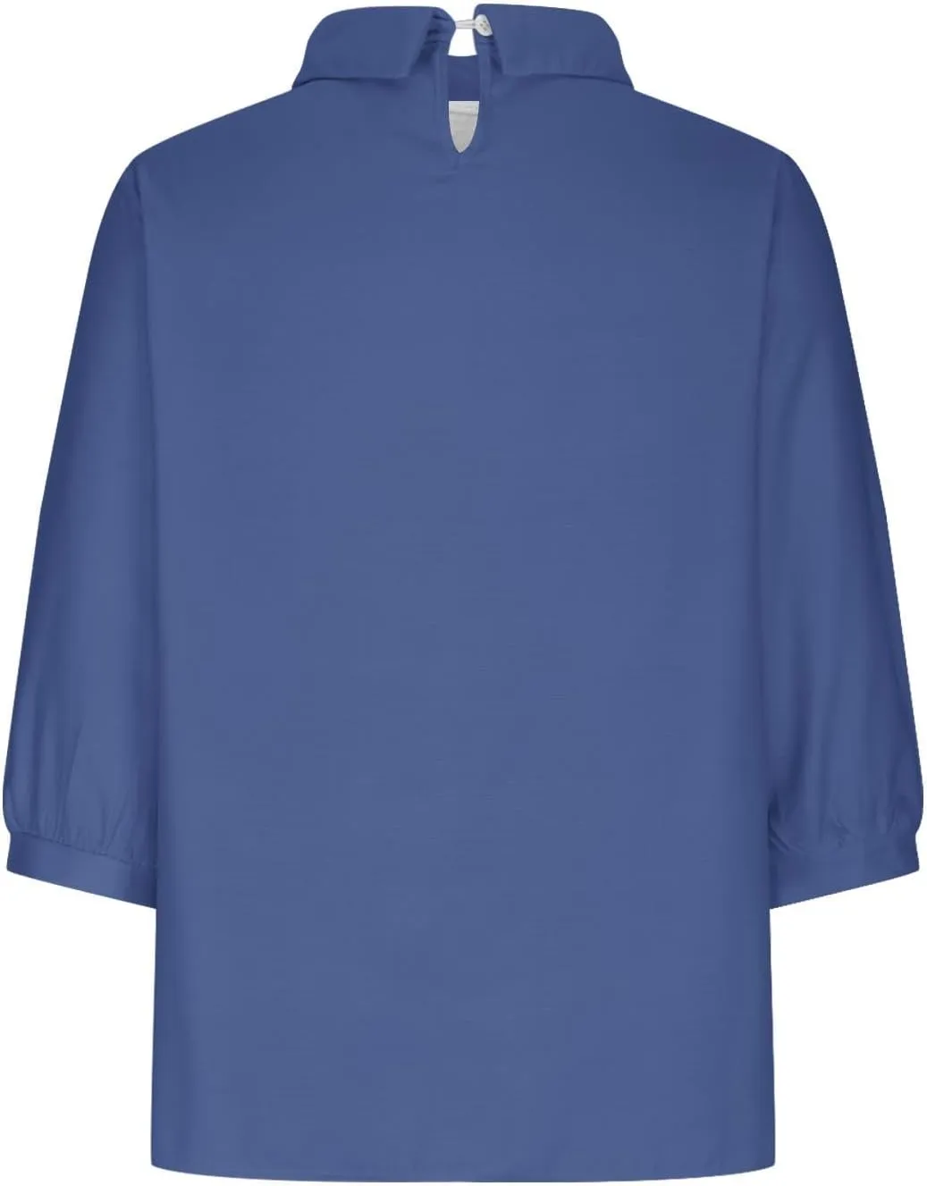 Summer Cotton Linen Gauze Shirts Comfy Breathable Lounge Top Loose 3/4 Sleeve Lapel T Shirt Plain Blouse Plus Size