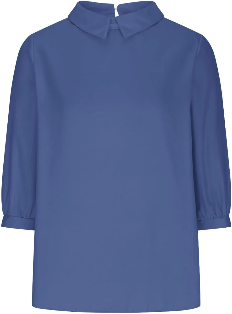 Summer Cotton Linen Gauze Shirts Comfy Breathable Lounge Top Loose 3/4 Sleeve Lapel T Shirt Plain Blouse Plus Size