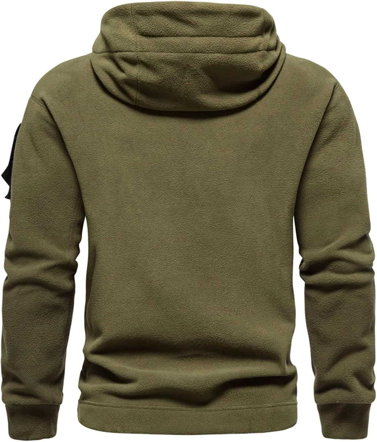 Tactical Hoodie for Men Warm Fleece Hoodie Outdoor Military Sweatshirts Long Sleeve Casual Pullover Shirt with Pocket