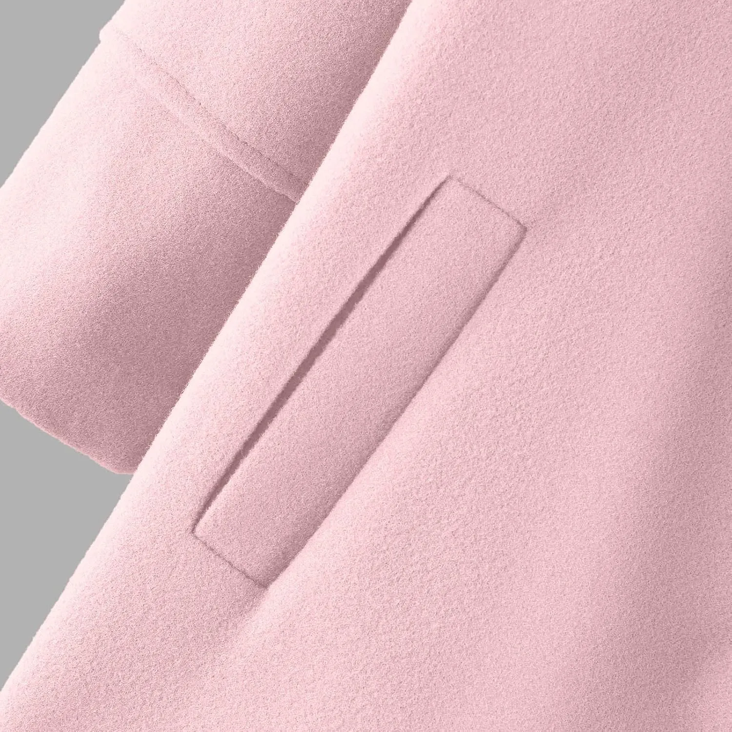 Toddler Girls Trench Coat Baby Girl Woolen Coat Girl Button Dress Coat Peacoat Winter Fall Outerwear