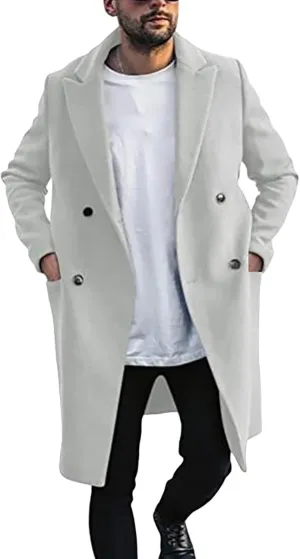 Trench Coats for Mens 2023 Fall Winter Hooded Jackets ies Windbreaker Coats 2023 Trench Coats Windbreaker Parka Coat