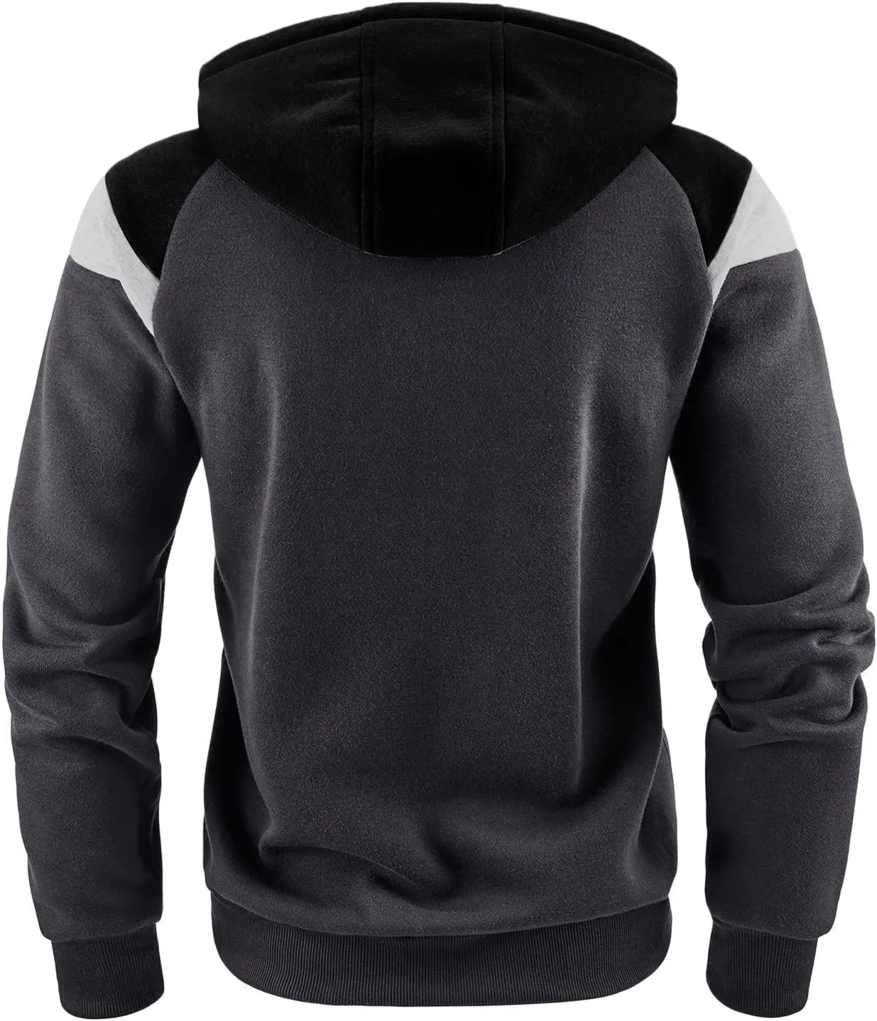 TUQIDEWU Zip Up Hoodie Men, Hoodies for Men Pullover Mens Casual Hoodies Sport Sweatshirt Color Block Jacket Coat with Pocket