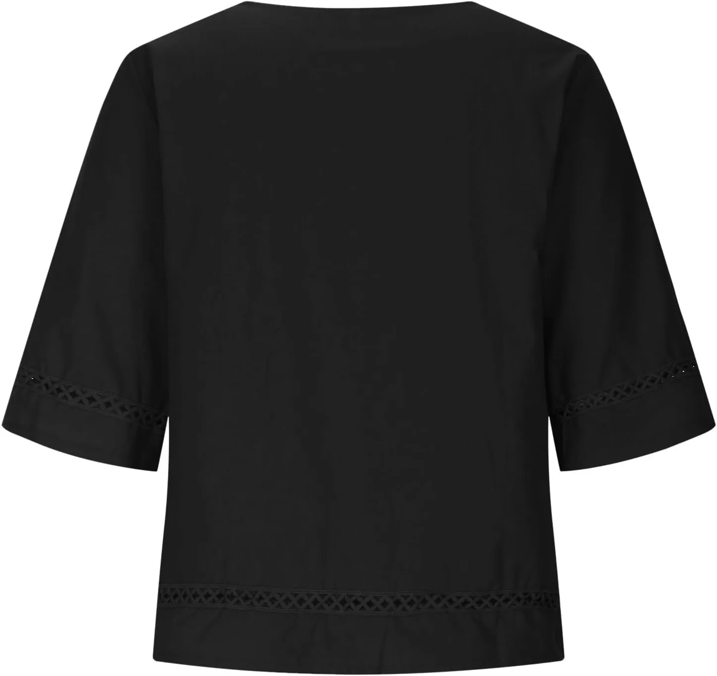 Vintage Cotton Linen Tops for Women Short Sleeve Crew Neck Shirts Summer Casual Comfy Peasant Tees Lightweight Blouse