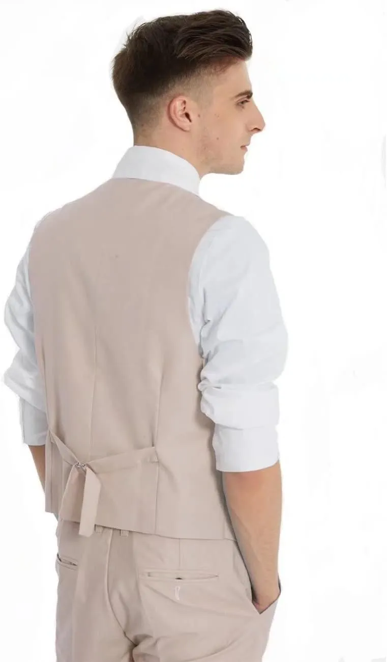 Wangyue Mens Suits Fashion Suits Slim Fit 3 Piece Blazer Vest Pants Wedding Prom Suits Set