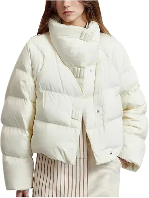 Winter Coats for Women Trendy 2024 Long Sleeve Puffer Jacket with Pockets Baggy Short Down Coats Zipper Jackets