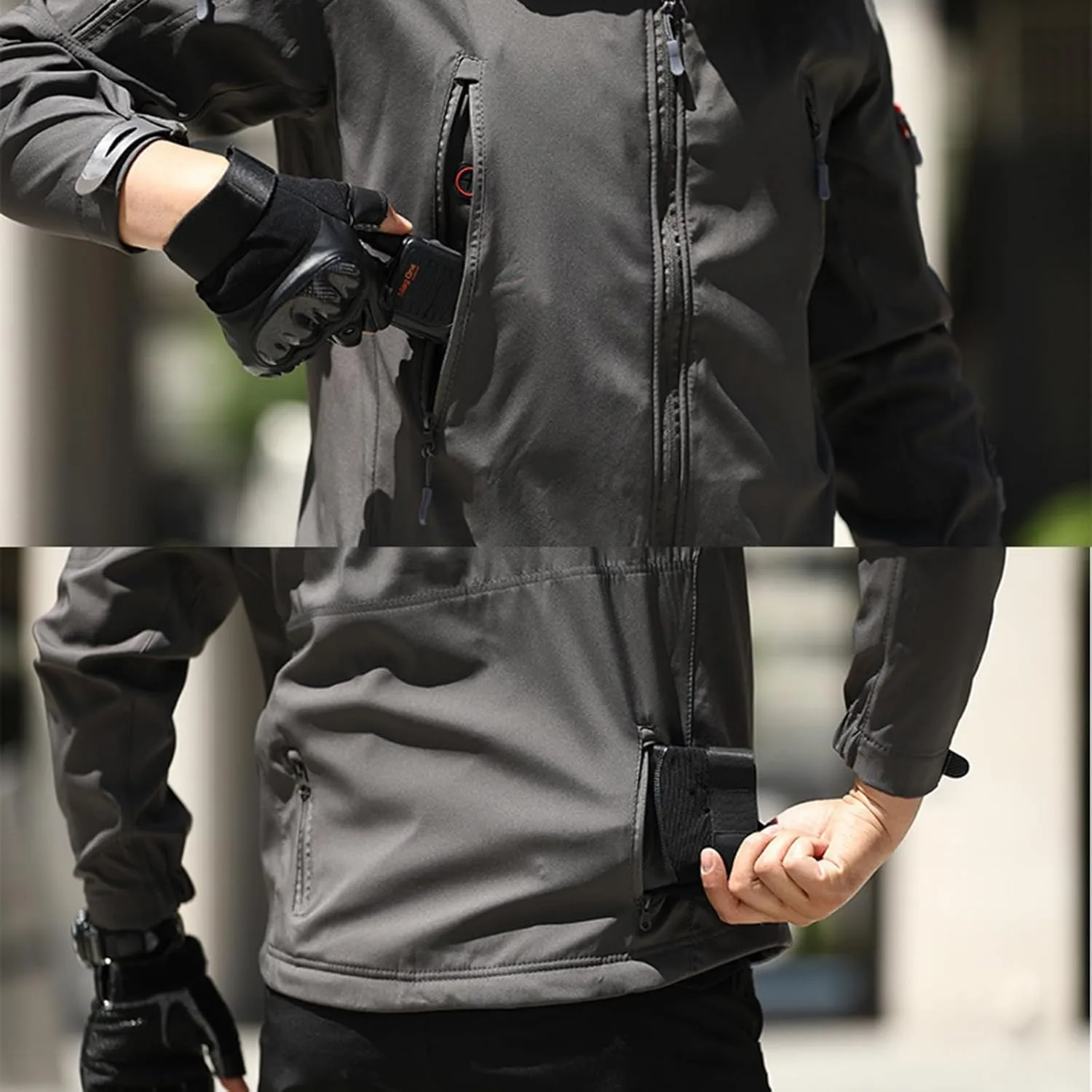 Winter Jackets for Men Rain Jackets Waterproof with Hooded Lightweight Windbreaker Outdoor Hiking Running Travel Coat