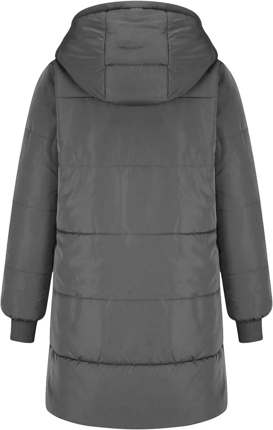 Women's 2024 Winter Clothes Oversized Shearling Fleece Long Coats Jackets Full Zip Reversible Coats Versatile Coats