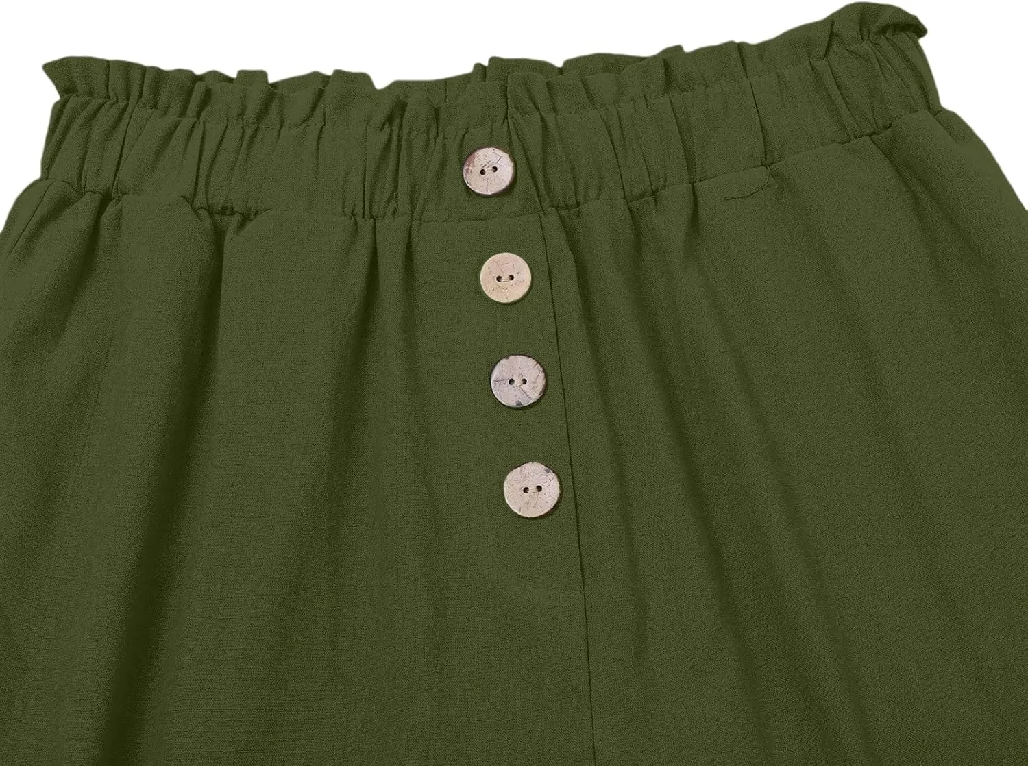 Womens Casual Pants Cotton Linen High Waisted Work Paper Bag Comfy Work Slim Office Dressy Tapered Pants