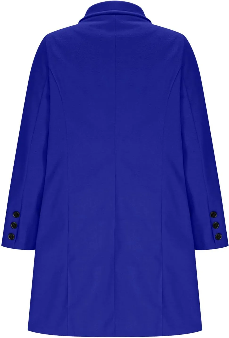 Women's Double Breasted Trench Coat Business Casual Lapel Slim Overcoat Long Blazer Jackets Plus Size Outwear