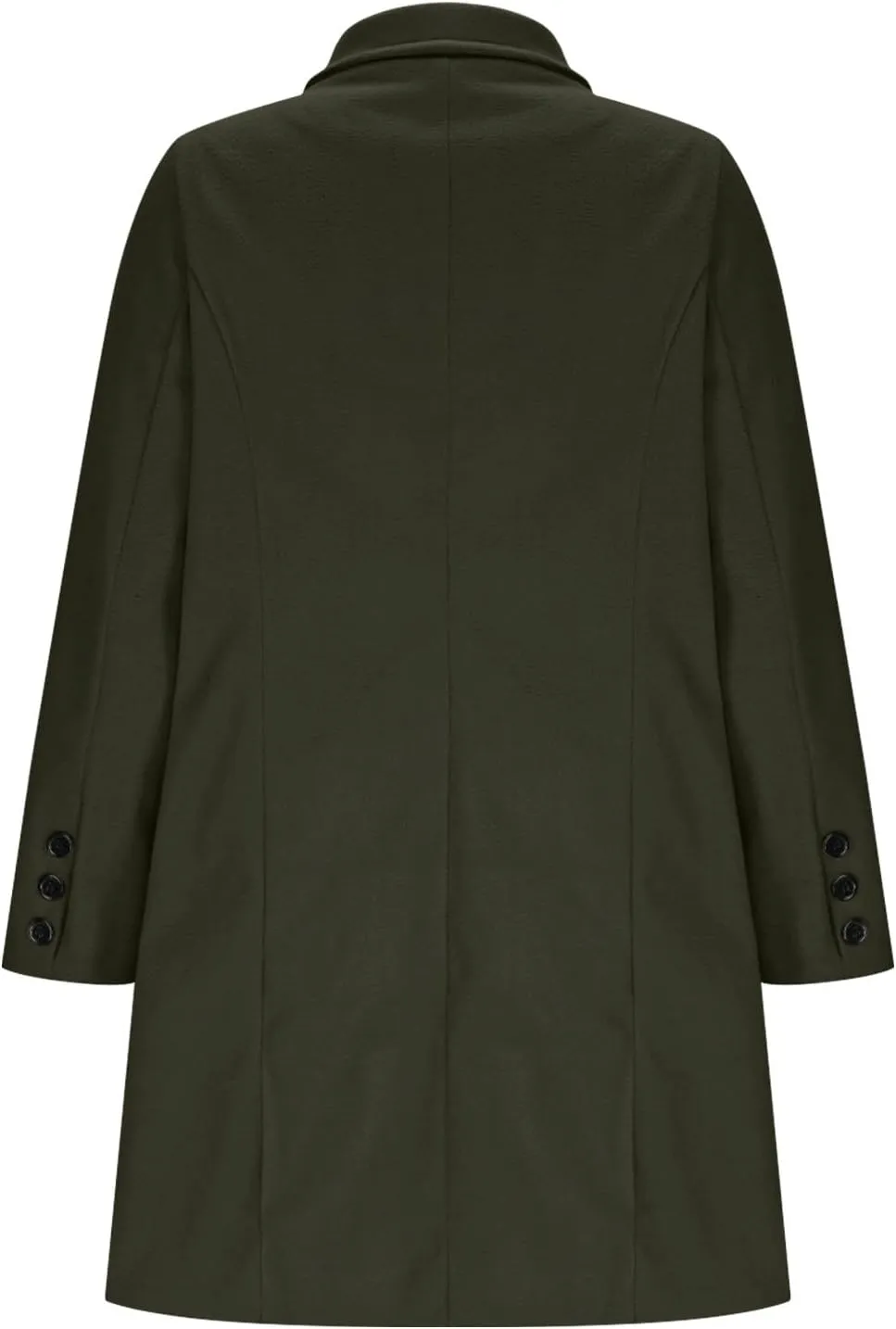 Women's Double Breasted Trench Coat Business Casual Lapel Slim Overcoat Long Blazer Jackets Plus Size Outwear