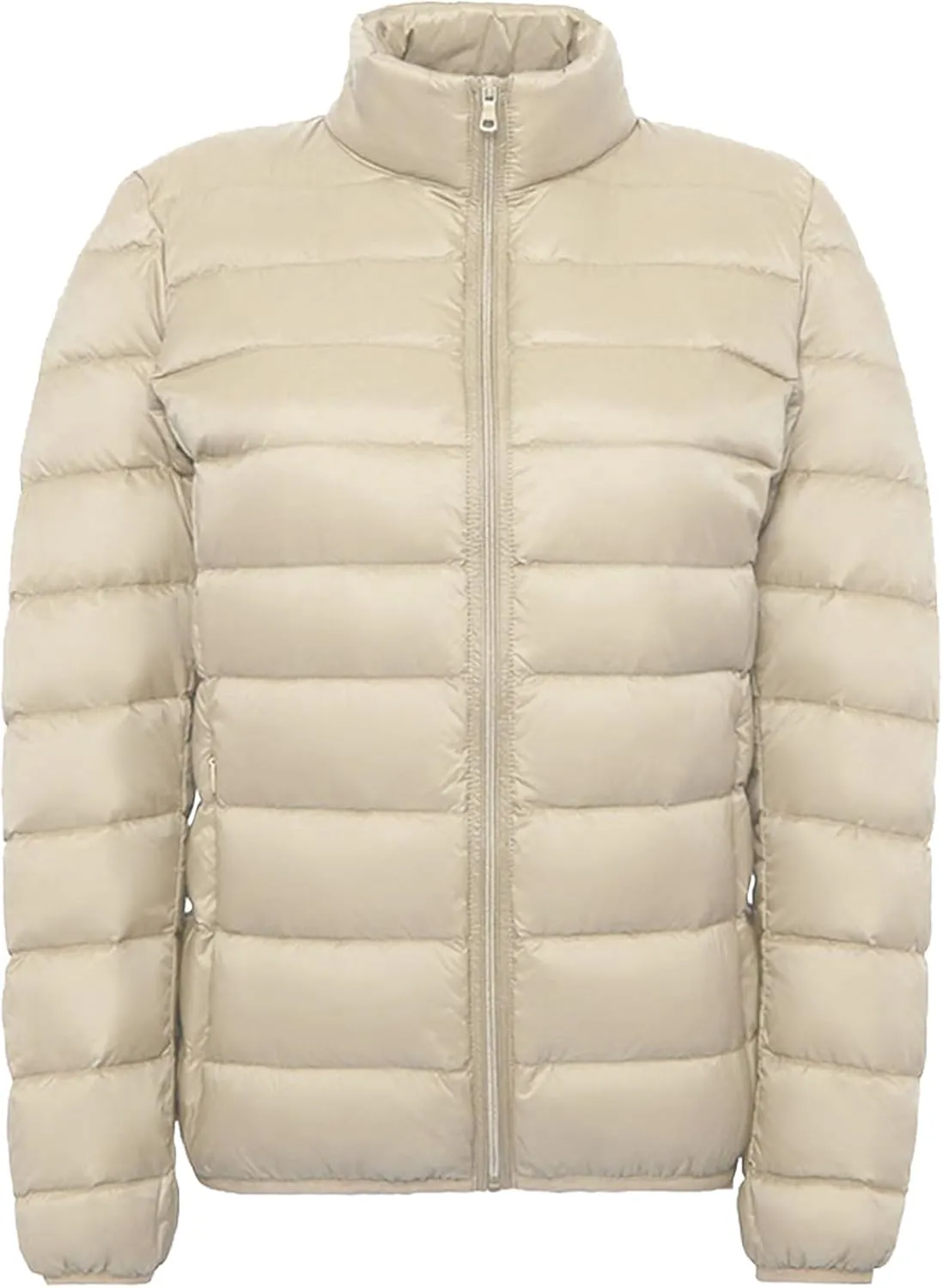 Women's Long Winter Down Coat Womens Lightweight Oversized Long Sleeve Zip Water Jacket Pockets Baggy Short Down