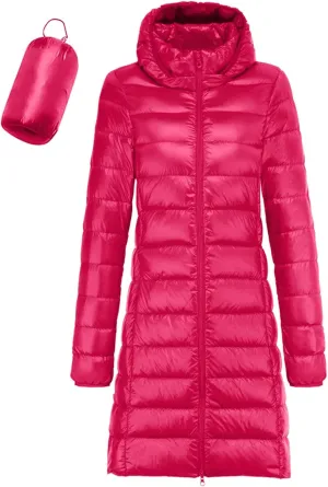 Womens Packable Puffer Jacket with Hood Waterproof Women's Down Jackets & Parkas Packable Puffer Jacket Women Womens Light Weight Water Resistant Puffer Jacket Parkas for Women Plus Size