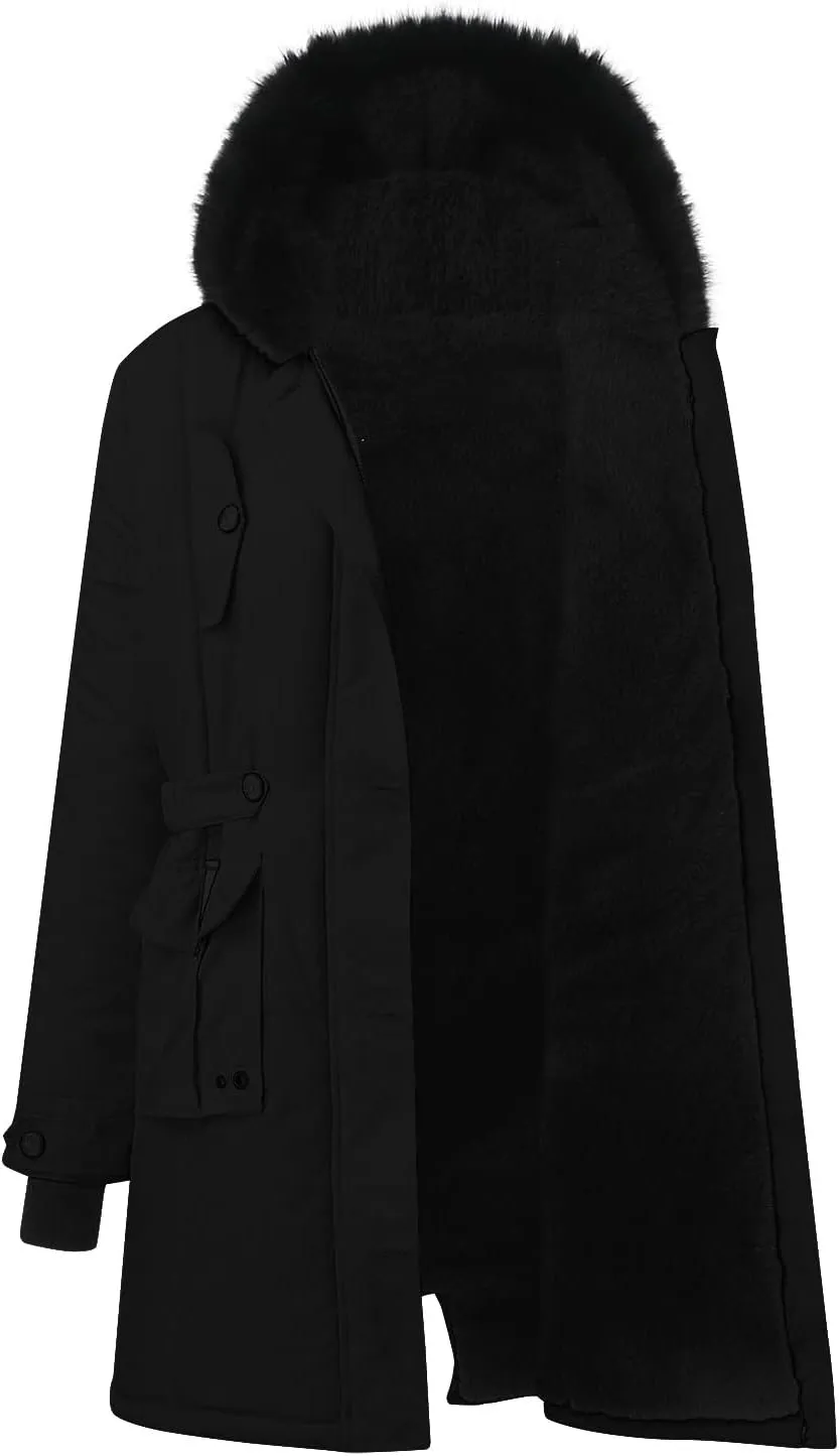Womens Puffer Parka Jacket Coat Lapel Collar Long Sleeve Jacket Vintage Thicken Coat Jacket Womens Lightweight Down