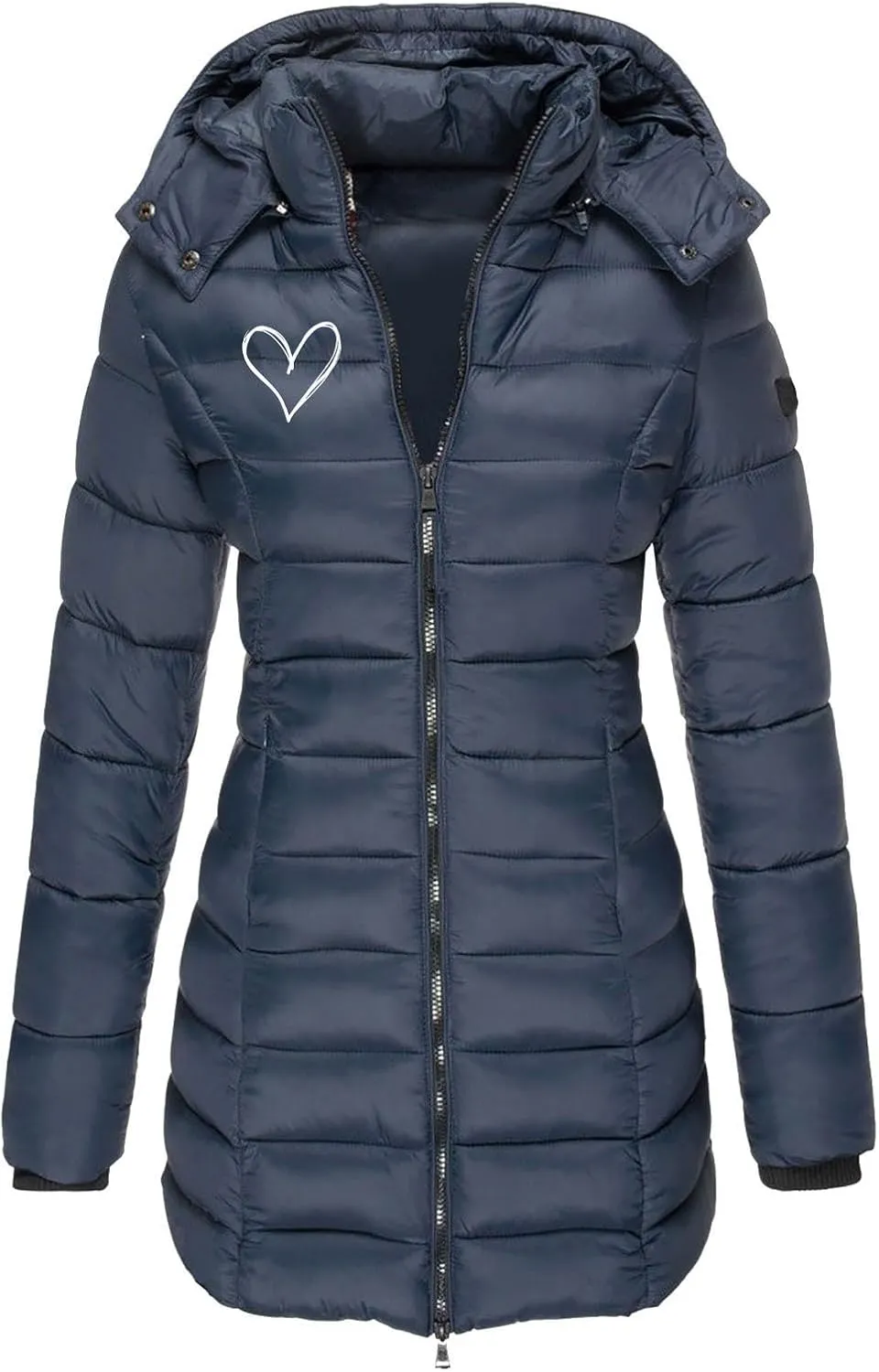 Women's Waterproof Long Puffer Jacket Womens Plus Size Thickened Quilted Down Jacket Warm Winter Coat with Hood