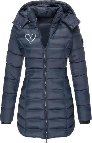 Women's Waterproof Long Puffer Jacket Womens Plus Size Thickened Quilted Down Jacket Warm Winter Coat with Hood