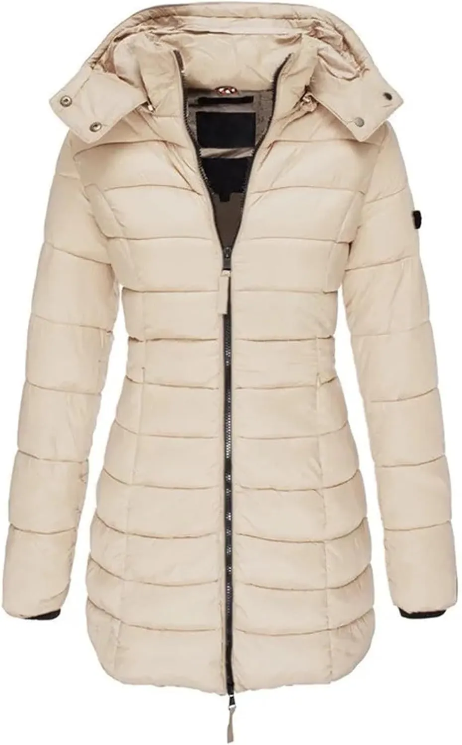 Womens Winter Coats with Hood Thicken Quilted Puffer Parka Jacket Oversized Long Sherpa Jackets Warm Bubble Coat
