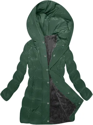Women's Winter Jacket Plus Size Sherpa Fleece Lined Down Jacket Heavyweight Warm Parka Thicken Puffer Coat with Hood