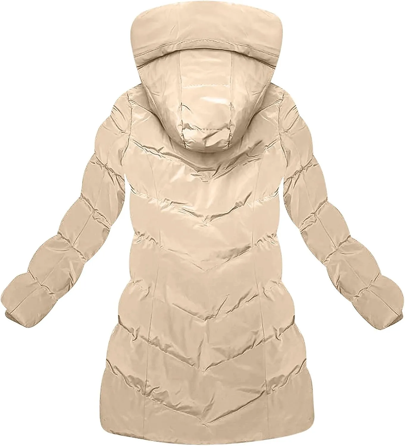 Women's Winter Jacket Plus Size Sherpa Fleece Lined Down Jacket Heavyweight Warm Parka Thicken Puffer Coat with Hood