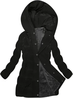 Women's Winter Jacket Plus Size Sherpa Fleece Lined Down Jacket Heavyweight Warm Parka Thicken Puffer Coat with Hood