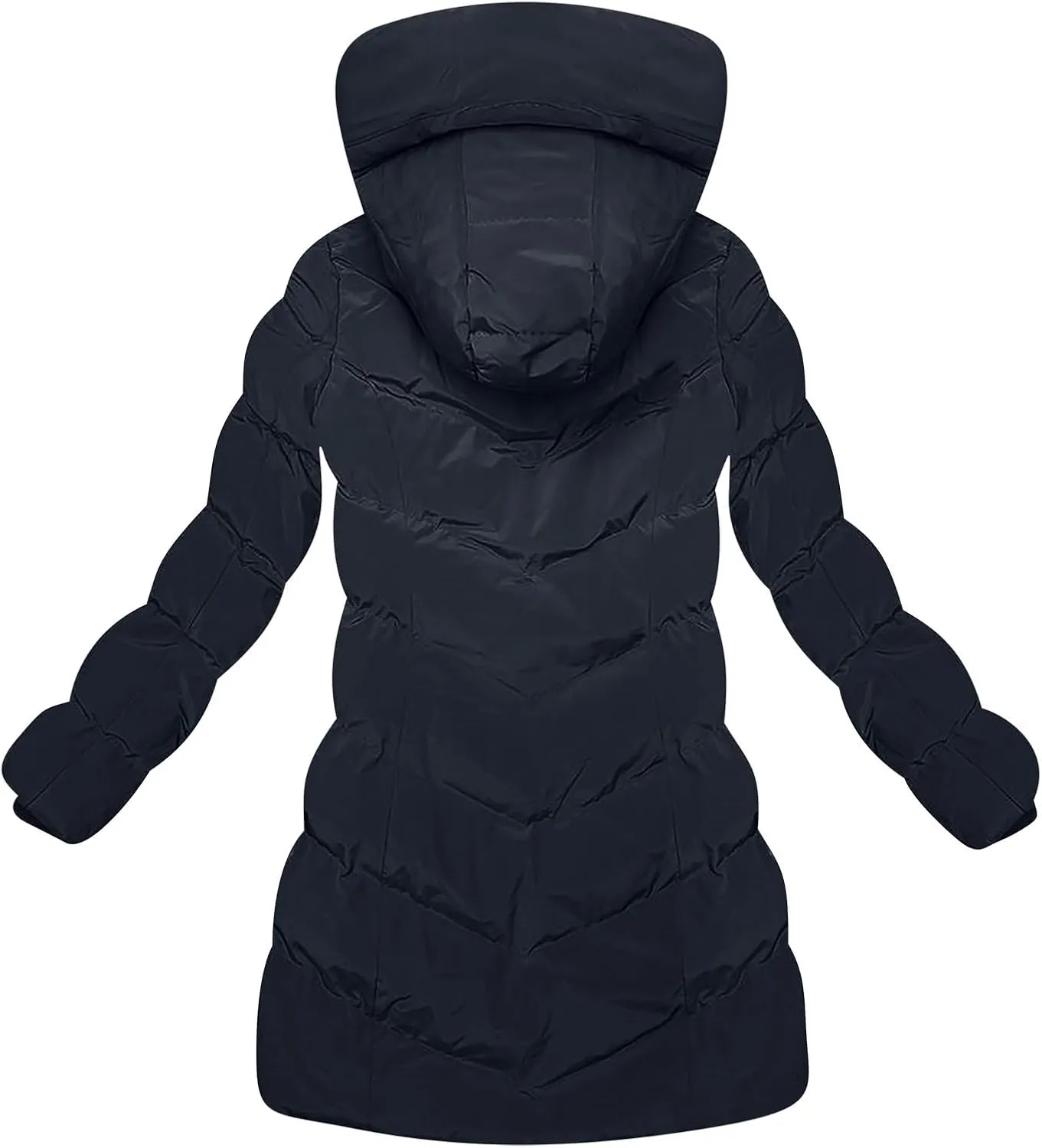 Women's Winter Jacket Plus Size Sherpa Fleece Lined Down Jacket Heavyweight Warm Parka Thicken Puffer Coat with Hood