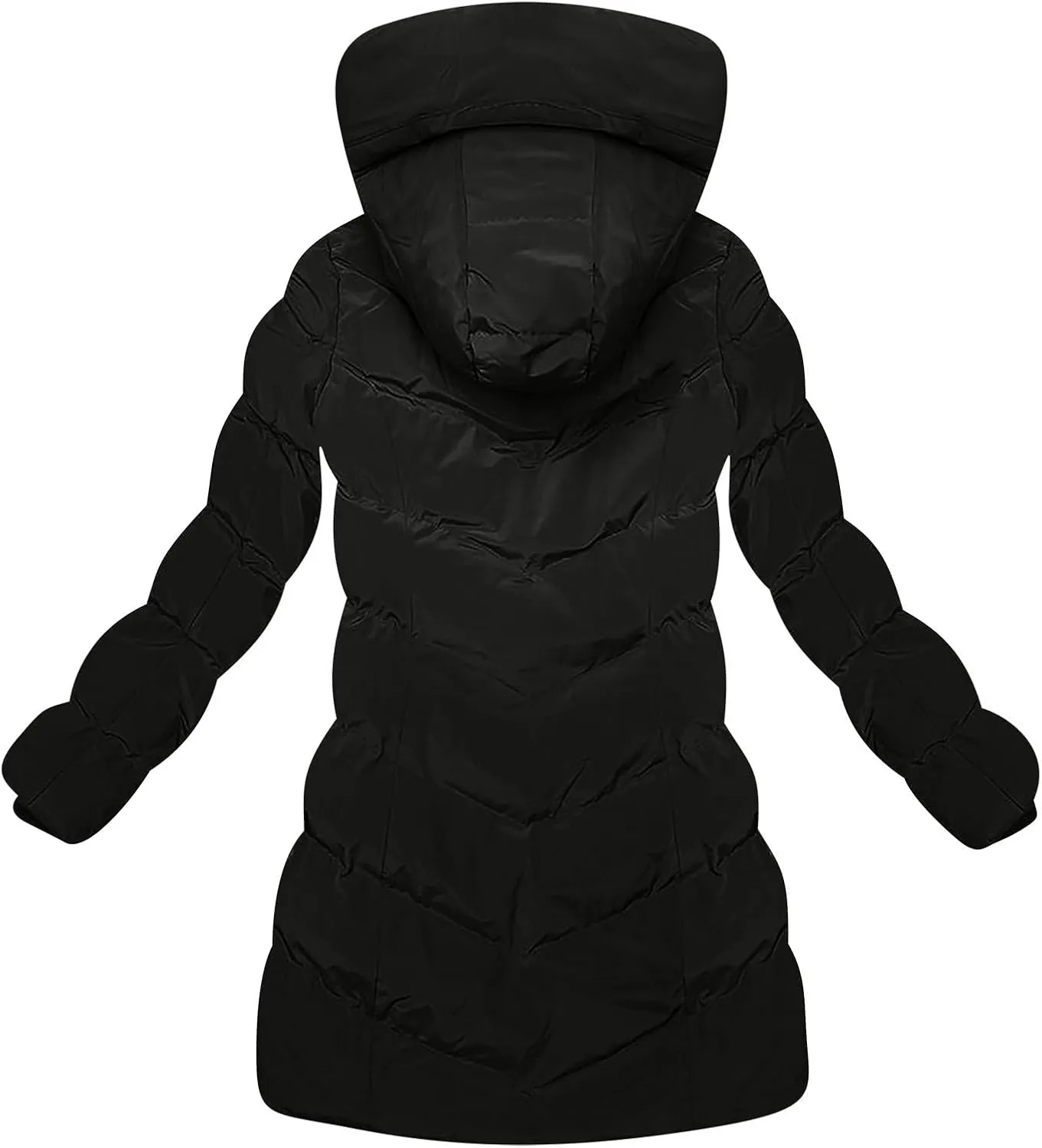 Women's Winter Jacket Plus Size Sherpa Fleece Lined Down Jacket Heavyweight Warm Parka Thicken Puffer Coat with Hood