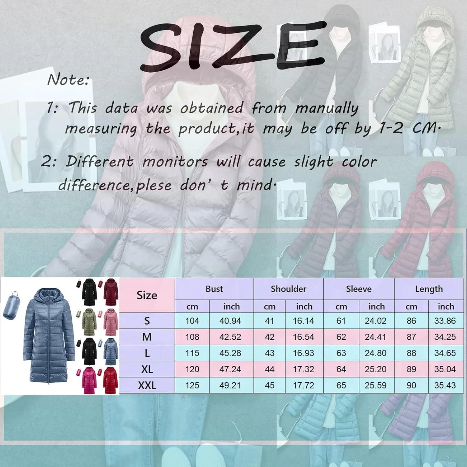 Womens Winter Long Puffer Jacket Lightweight Warm Packable Down Coat Casual Sport Quilted Outwear 2024 Outing Outfits