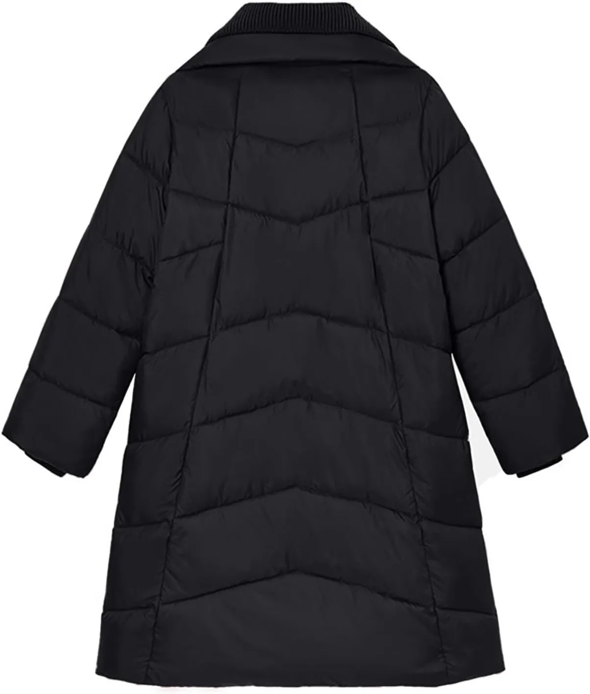 Women's Winter Plus Size Padded Coats Oversized Fashion Thicken Parka Down Jackets Loose Fit Lapel Puffer Trench Coat