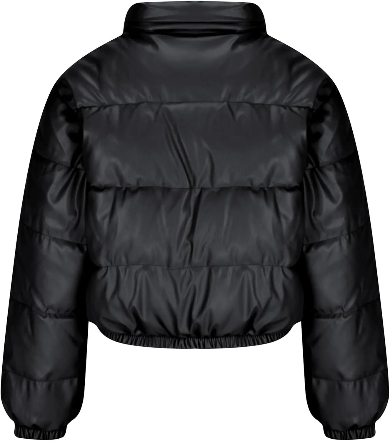 Women's Winter Stand Collar Coats for cold Weather Zip Puffer Jacket Baggy Short Padded Down Coats with Pockets