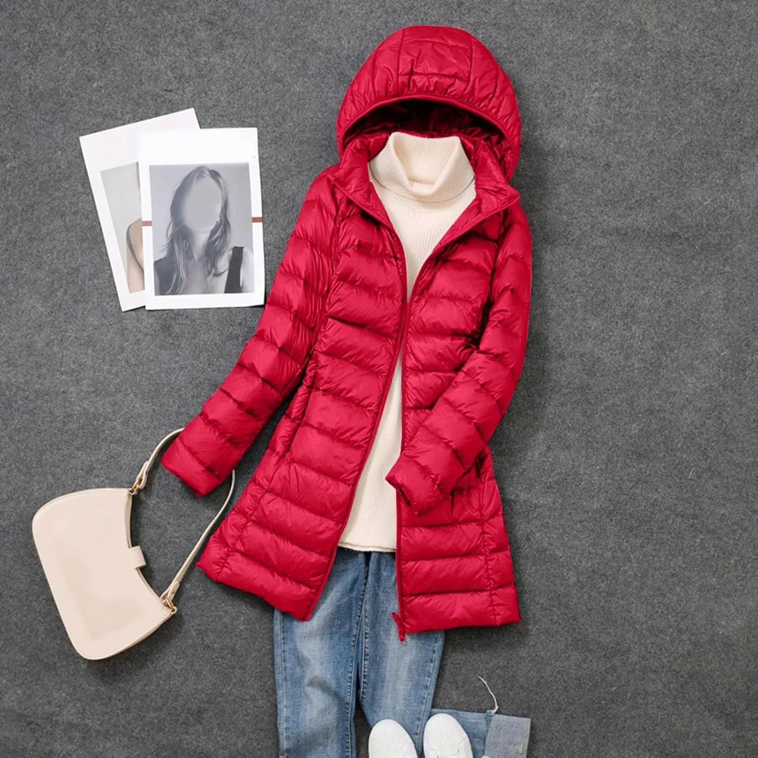 Women's Winter Windproof Warm Waterproof Down Coats Thicken Hooded fashions Puffer Jacket