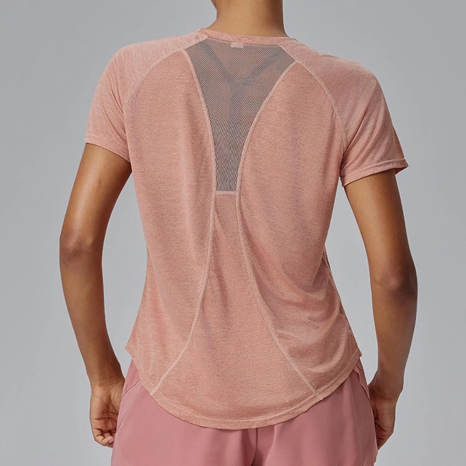Women's Workout Shirts Short Sleeve Sports Tee Crew Neck Running Yoga Quick Dry Top 2025 Summer Vacation Blouses