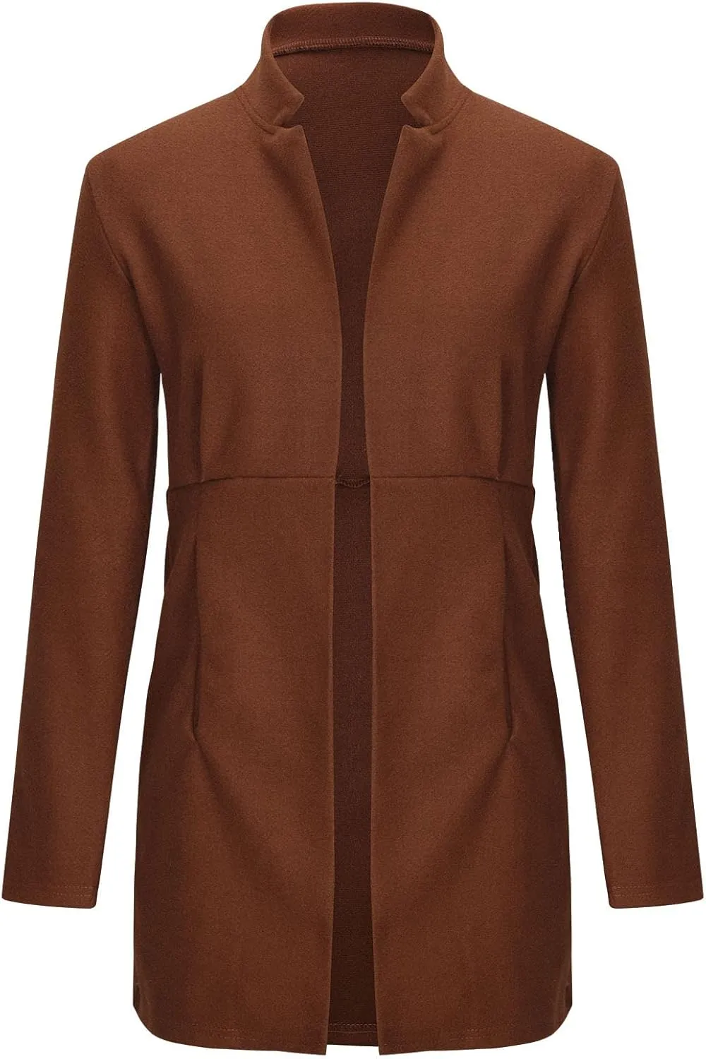 Wool Trench Coats For Women Winter Fall Fashion Notch Collar Pea Coats Plus Size Jackets Casual Walker Coat