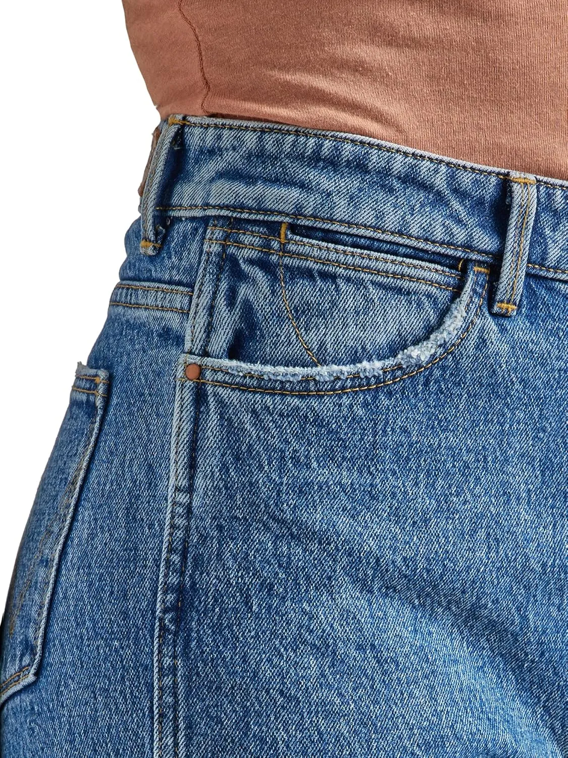 Wrangler Women's Tapered High-Rise Mom Jean