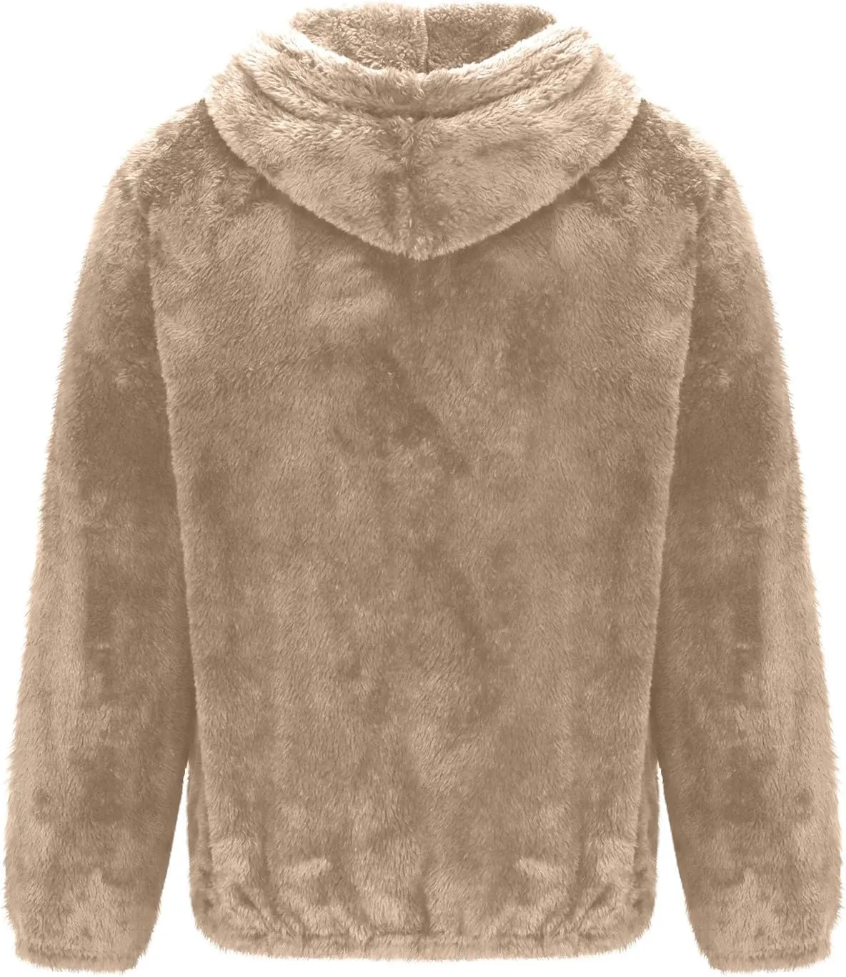 Zeiyignr Men's Sherpa Hoodie Jacket Fleece Lined Zip Up Warm Hoodies Sweatshirt Winter Fluffy Fuzzy Sweater Warm Hooded Coat